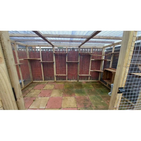 Freestanding Waterproof Catio Enclosure 12FT X 8FT X 8FT Tall